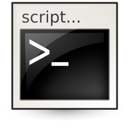 Shell script command line prompt icon. Shell script command line prompt icon.